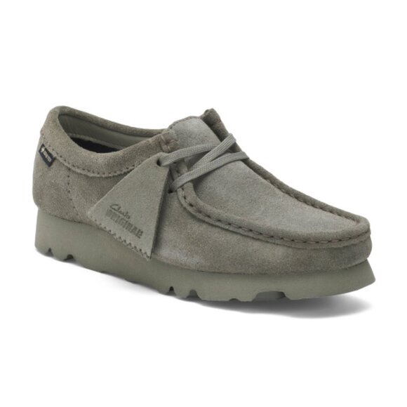 CLARKS Suede Wallabee Gore Tex Comfort Shoes - Picture 1 of 3